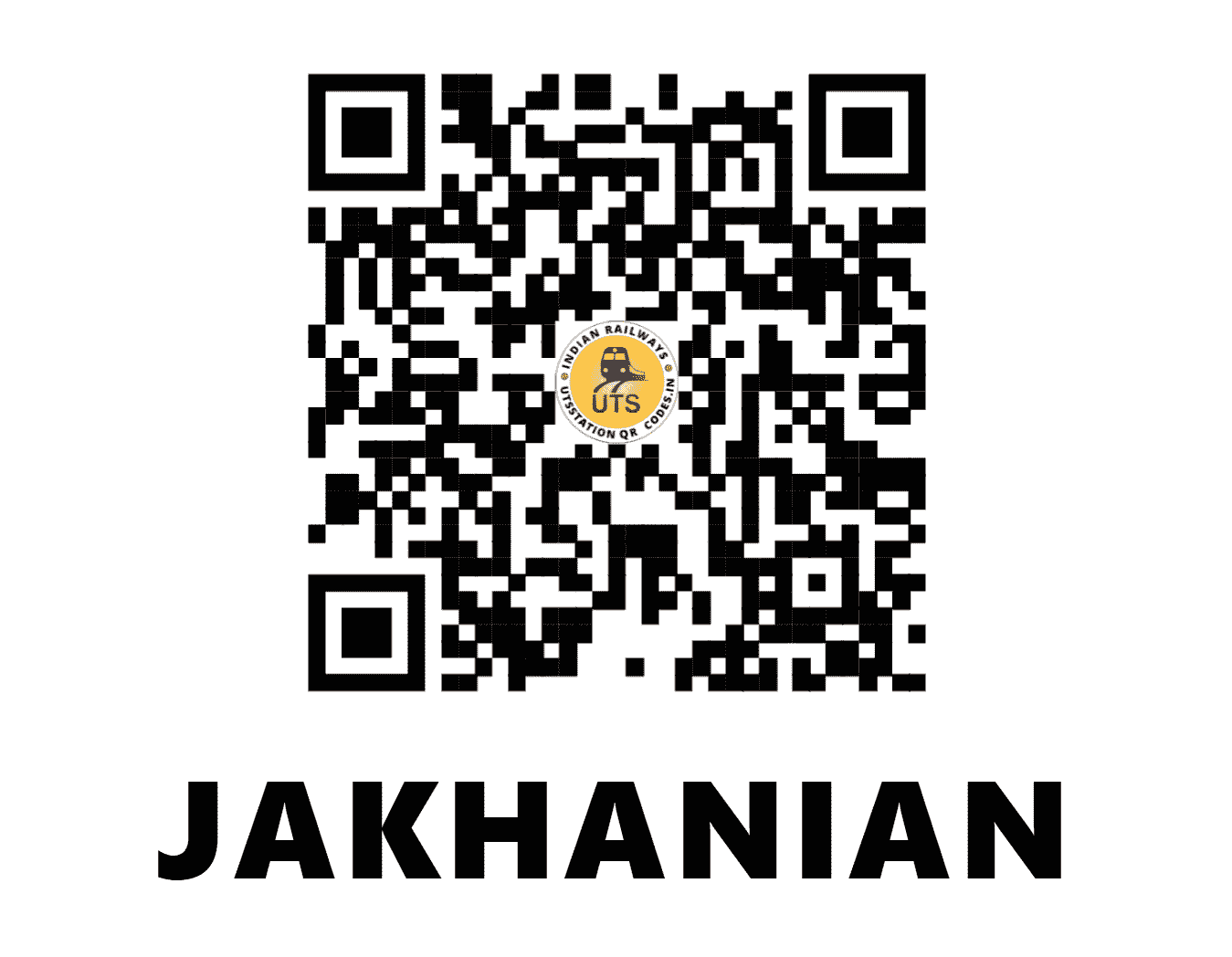 UTS QR Code for JAKHANIAN - JKN (NE - UTTAR PRADESH)